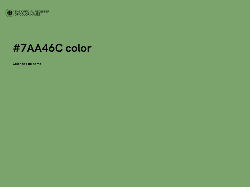 #7AA46C color image