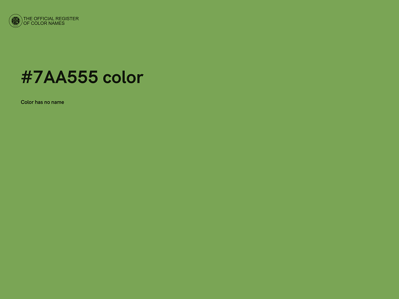 #7AA555 color image