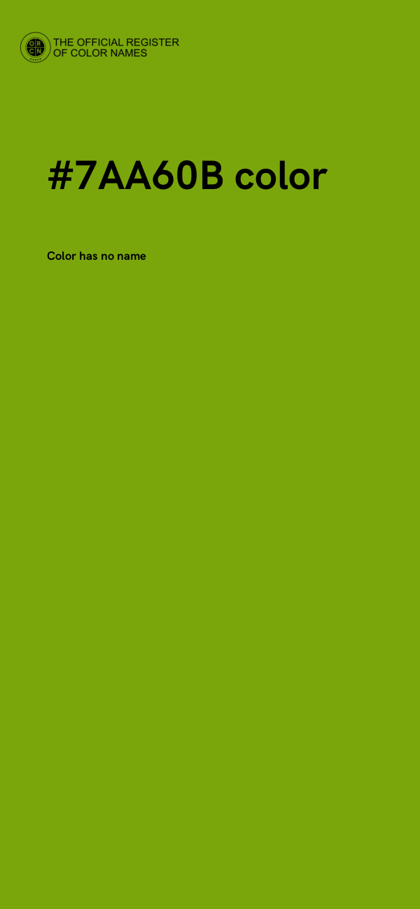 #7AA60B color image