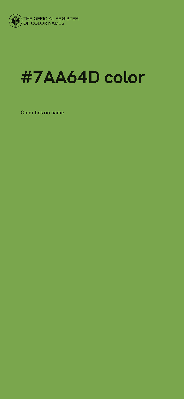 #7AA64D color image
