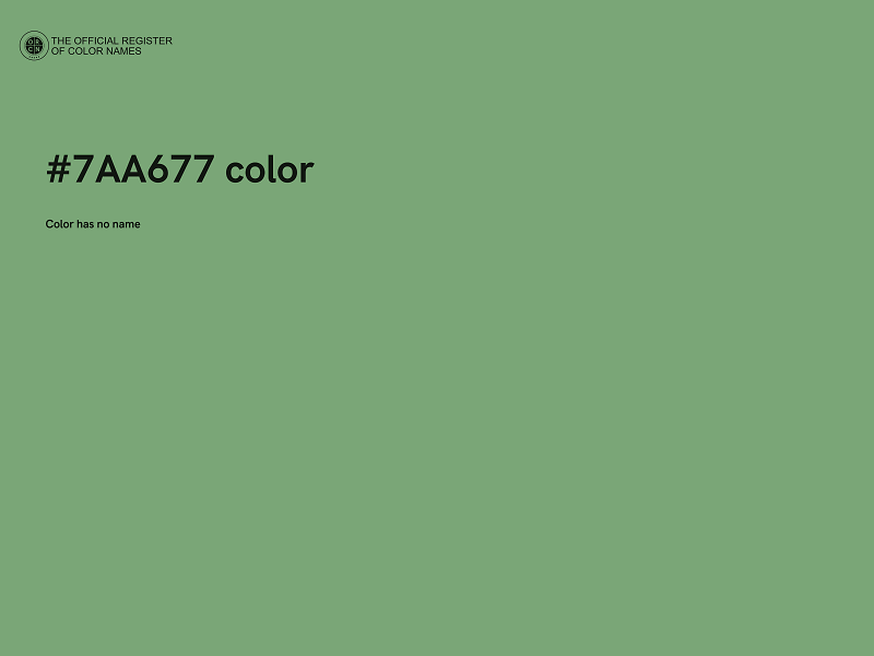 #7AA677 color image