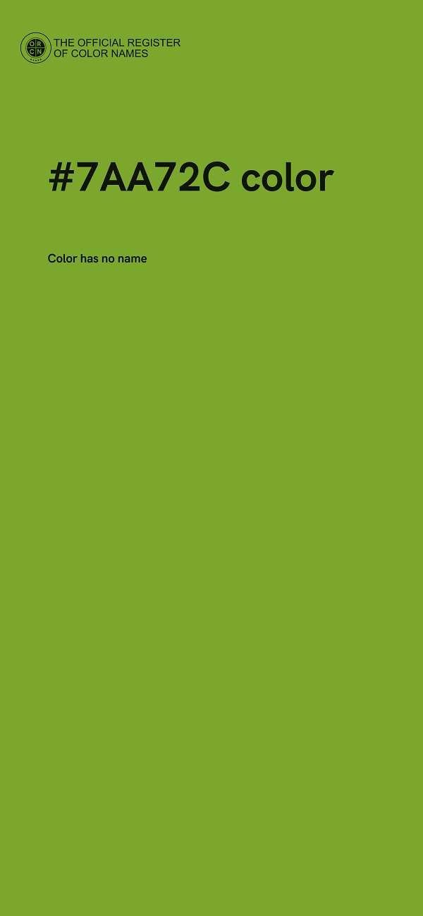 #7AA72C color image