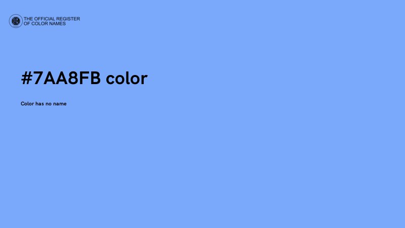 #7AA8FB color image