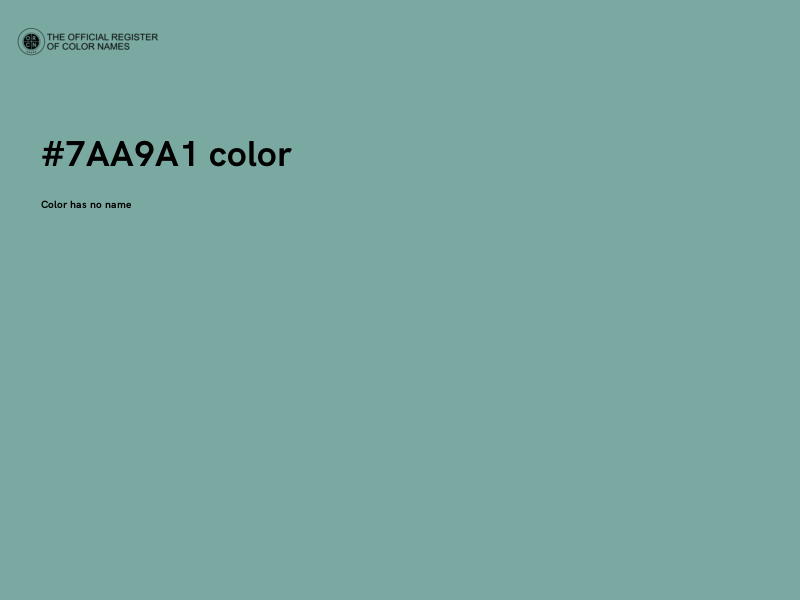 #7AA9A1 color image