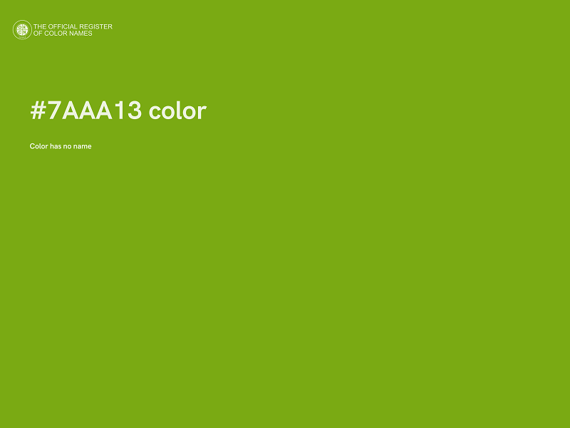 #7AAA13 color image