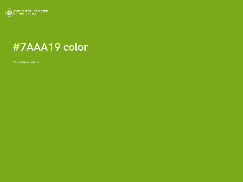 #7AAA19 color image