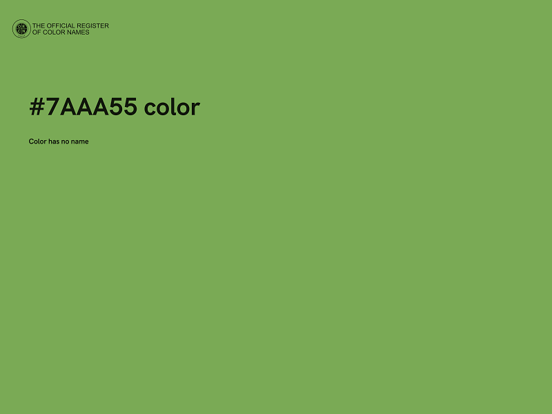 #7AAA55 color image