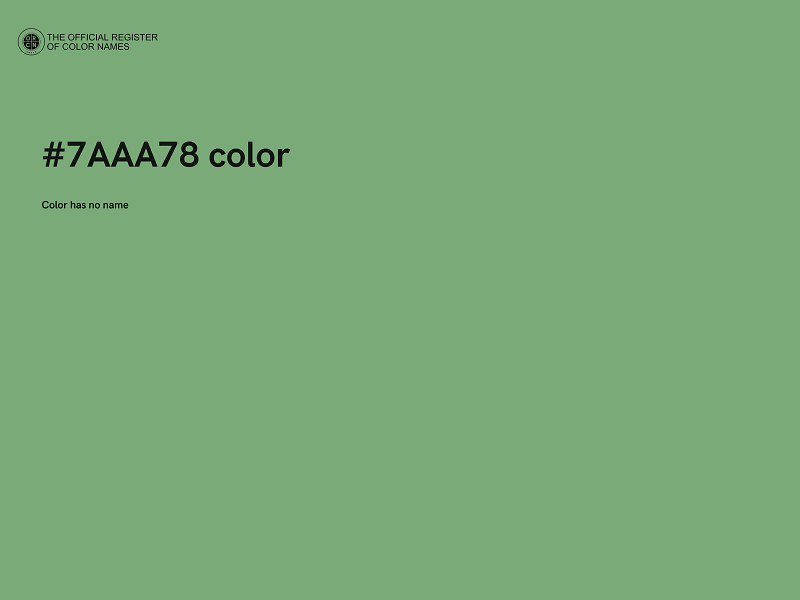 #7AAA78 color image