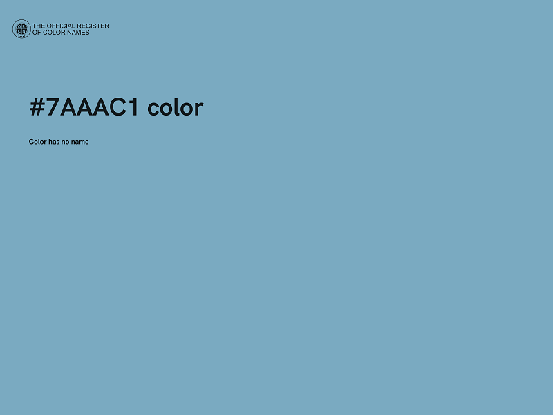 #7AAAC1 color image