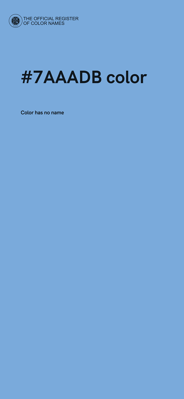 #7AAADB color image