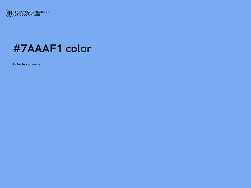 #7AAAF1 color image