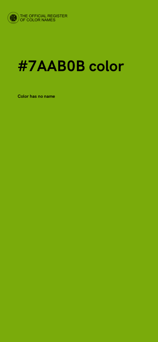 #7AAB0B color image