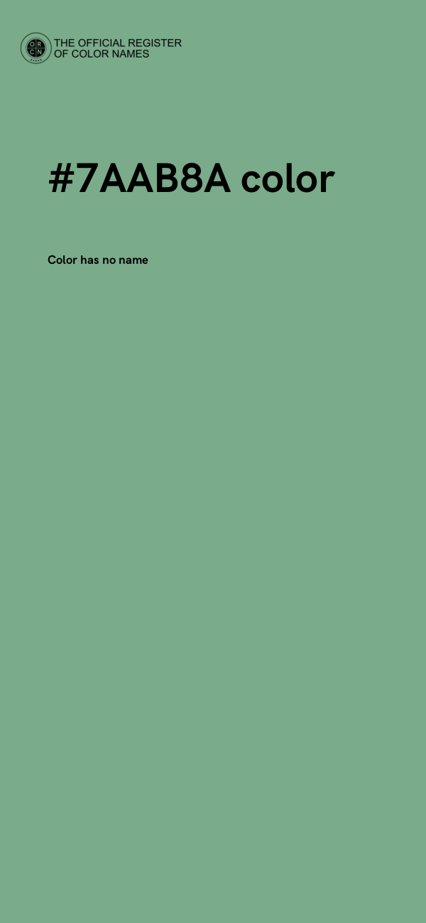#7AAB8A color image