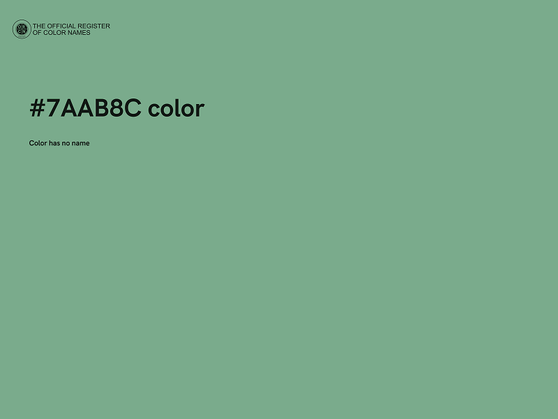 #7AAB8C color image