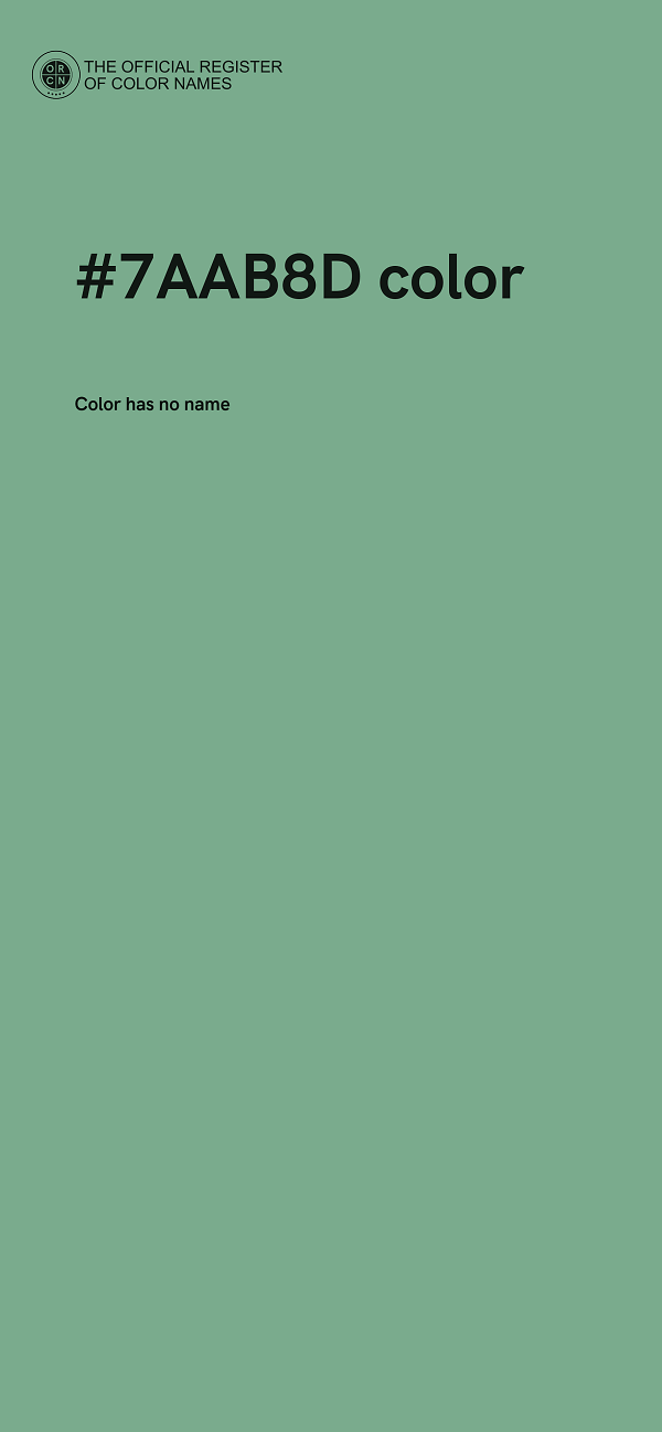 #7AAB8D color image
