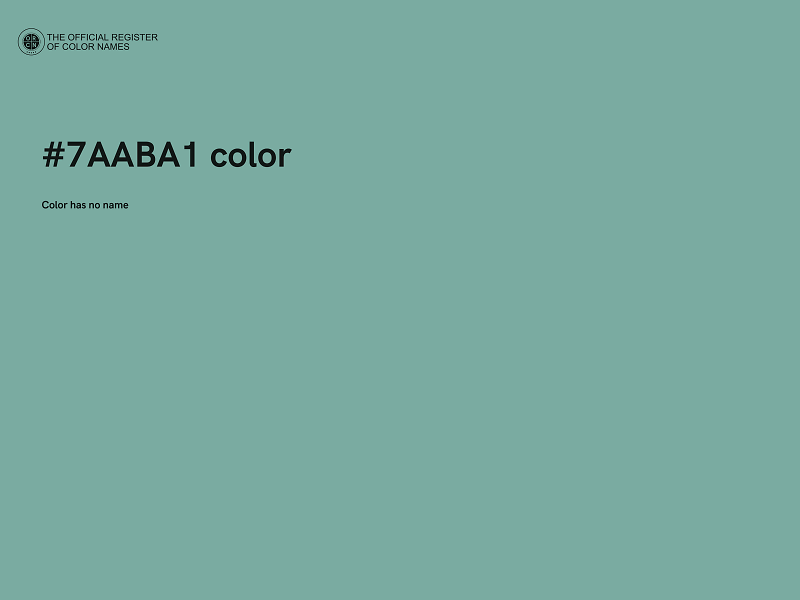 #7AABA1 color image