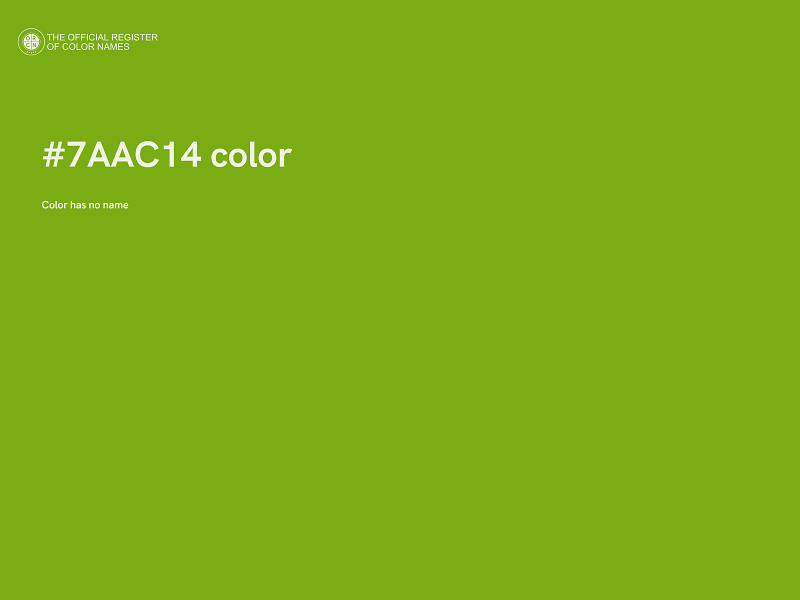 #7AAC14 color image