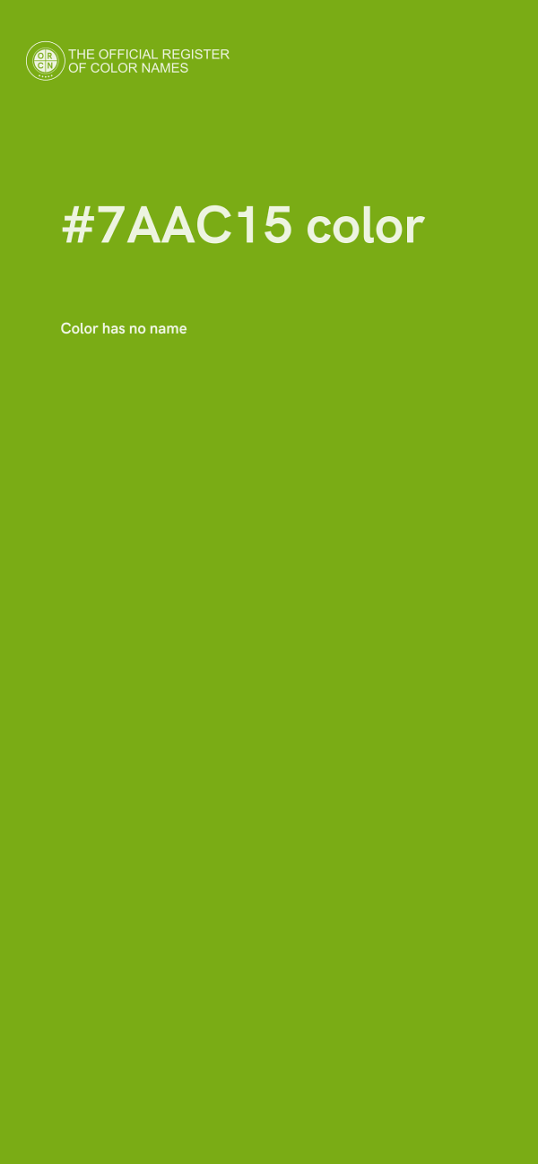 #7AAC15 color image