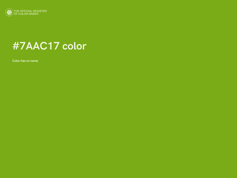 #7AAC17 color image