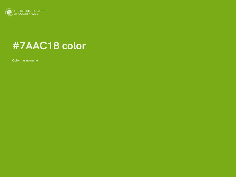 #7AAC18 color image