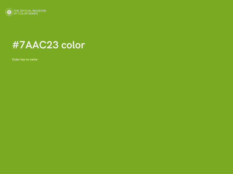 #7AAC23 color image