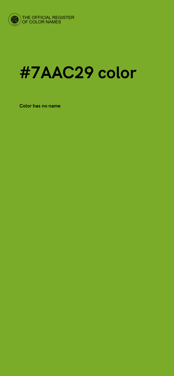 #7AAC29 color image