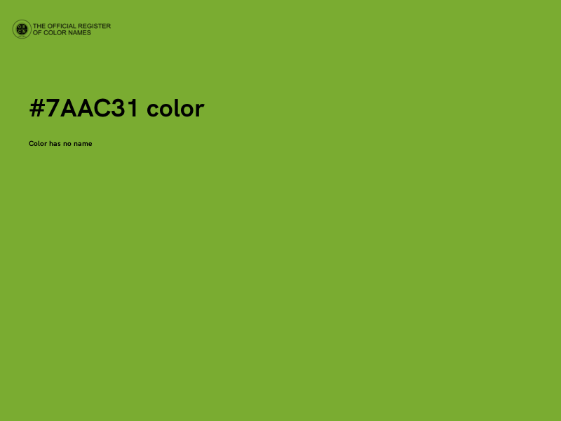 #7AAC31 color image