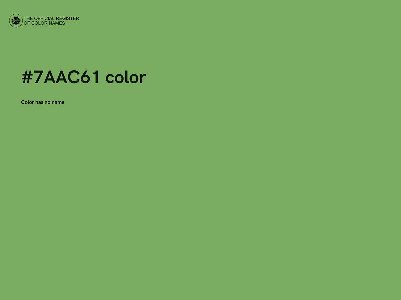 #7AAC61 color image