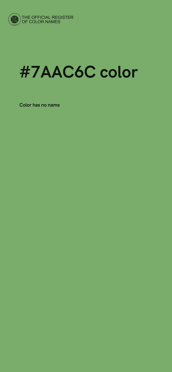 #7AAC6C color image