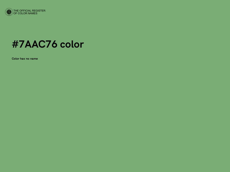#7AAC76 color image