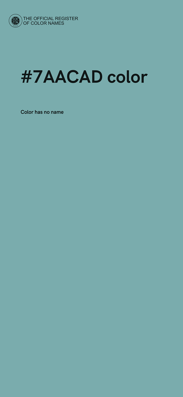 #7AACAD color image