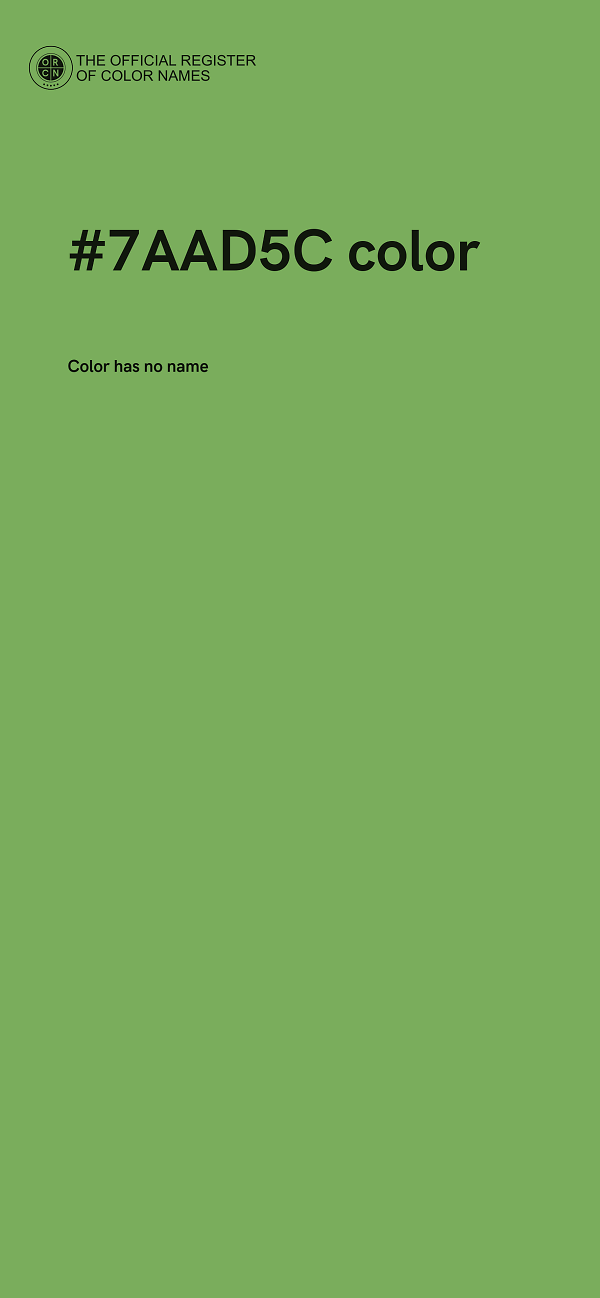 #7AAD5C color image