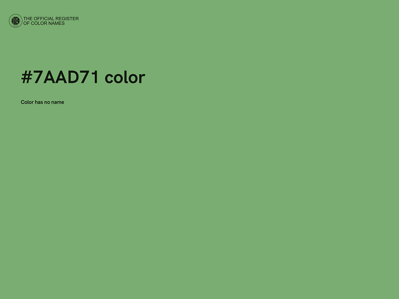 #7AAD71 color image