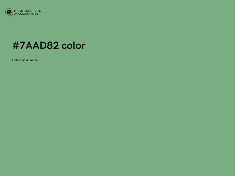 #7AAD82 color image