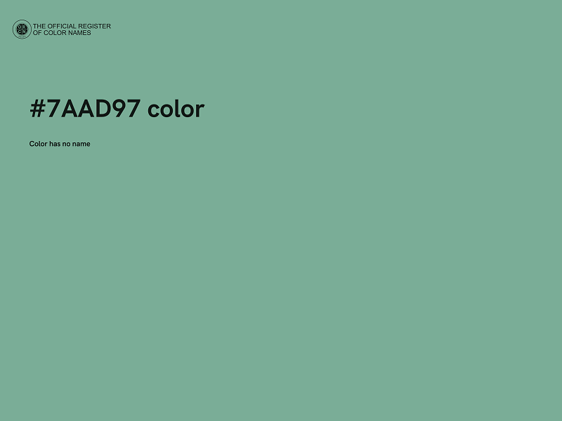 #7AAD97 color image