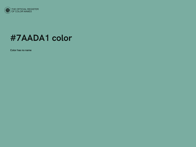 #7AADA1 color image