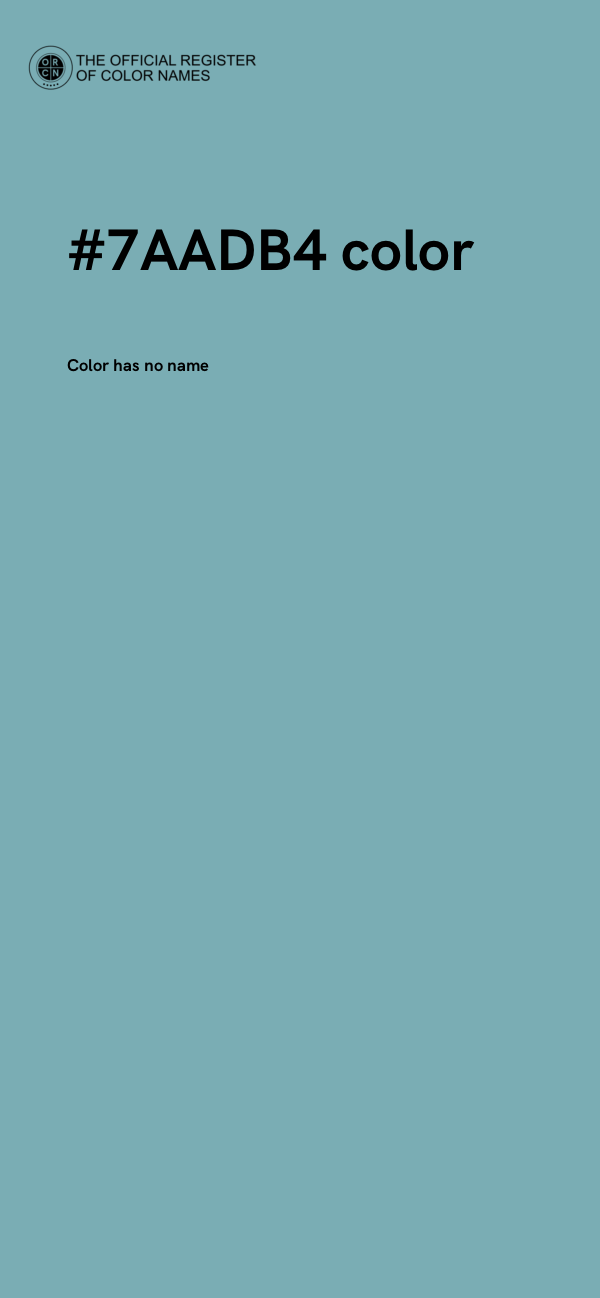 #7AADB4 color image