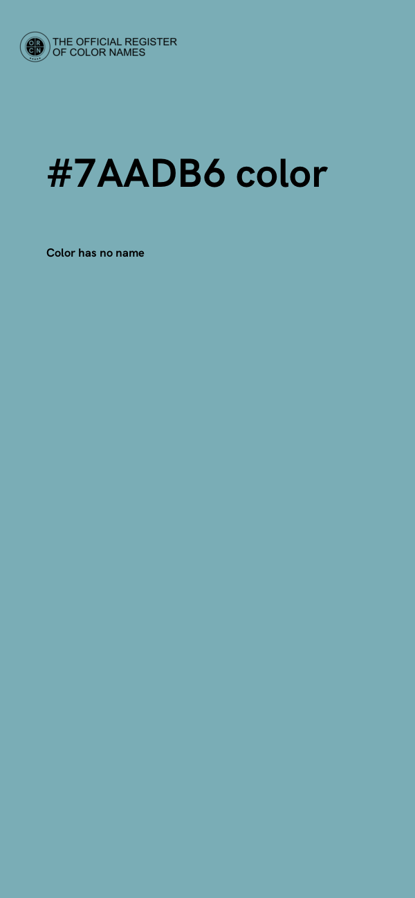#7AADB6 color image