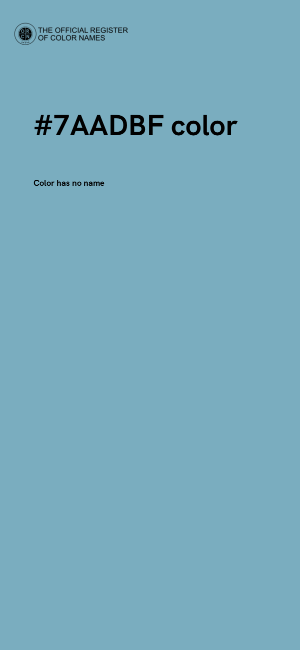 #7AADBF color image