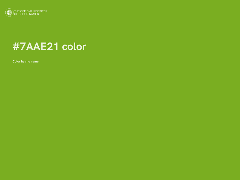 #7AAE21 color image