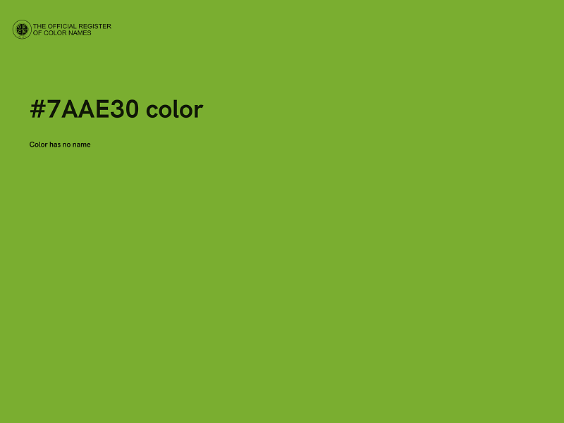 #7AAE30 color image