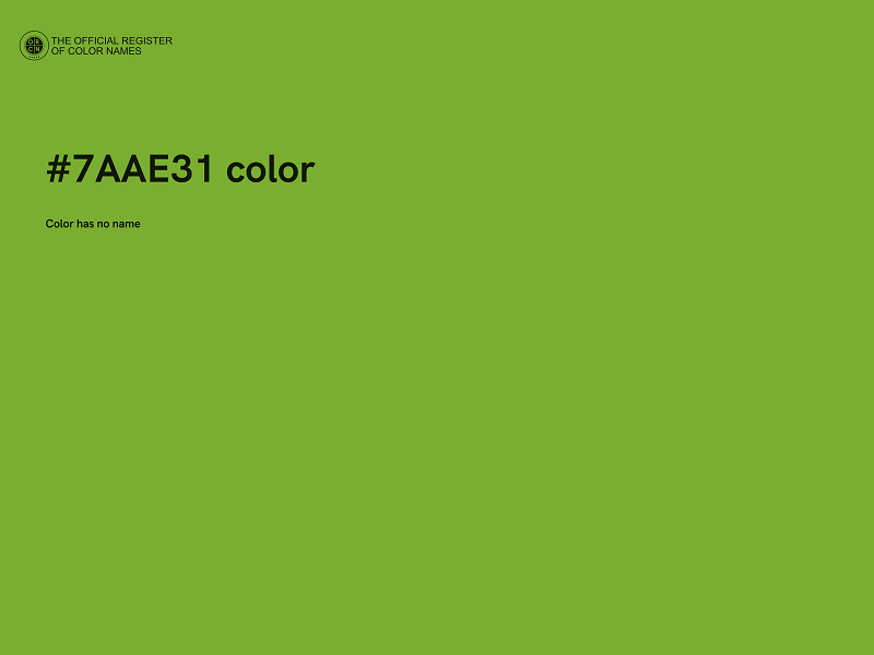 #7AAE31 color image