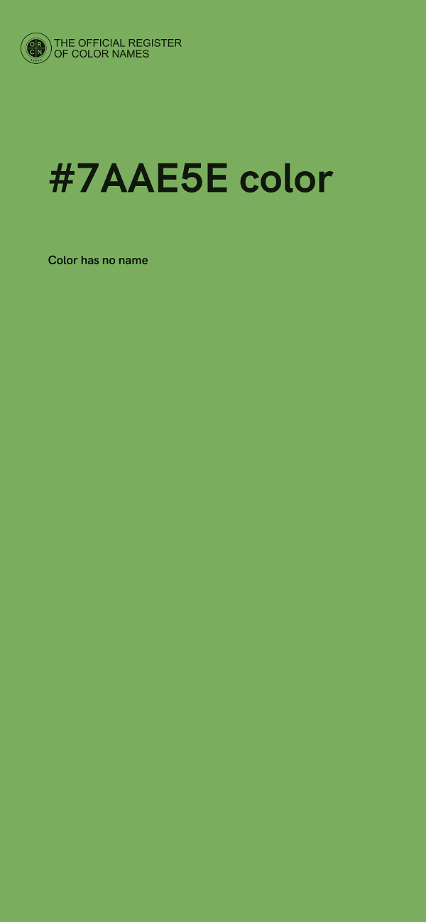 #7AAE5E color image