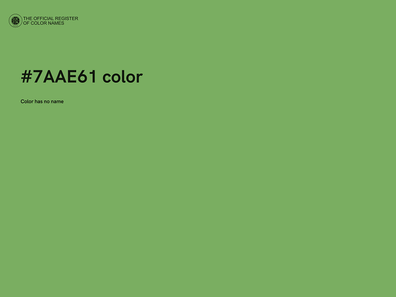 #7AAE61 color image