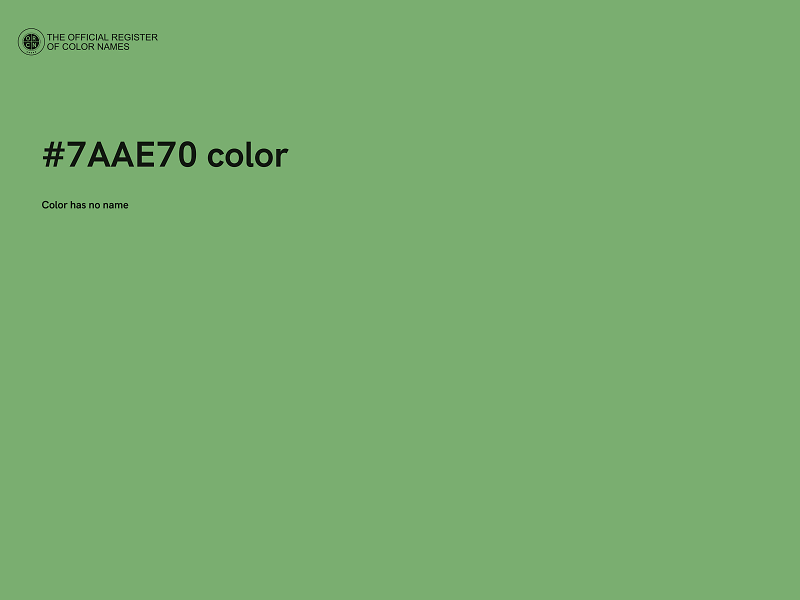#7AAE70 color image