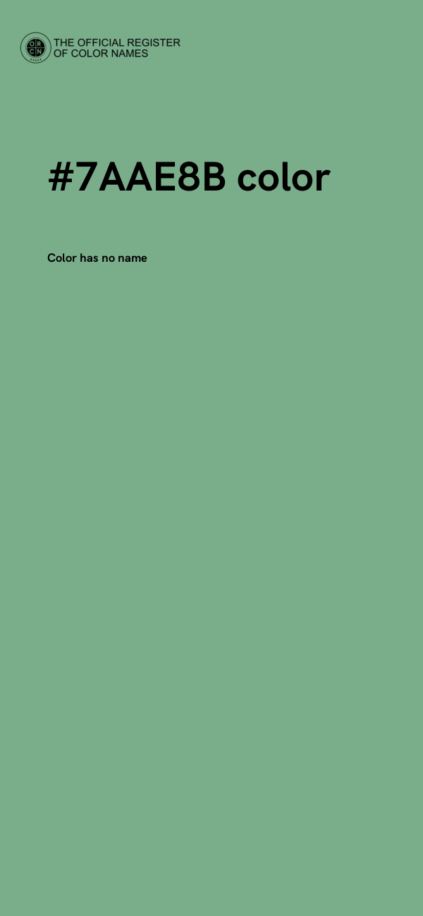 #7AAE8B color image