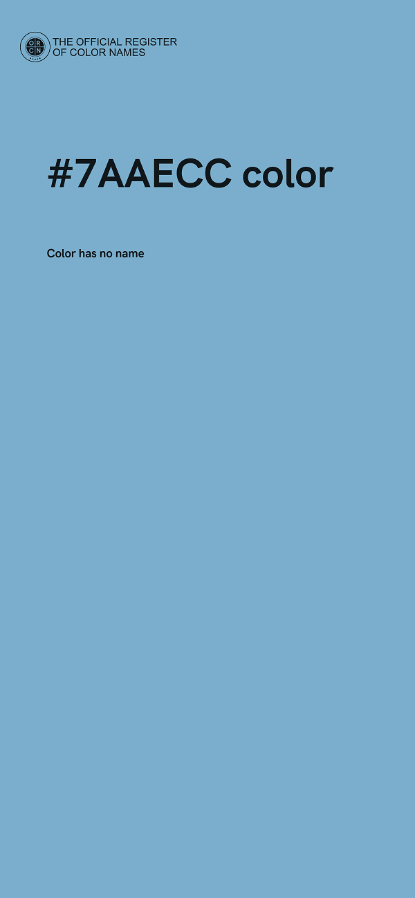 #7AAECC color image