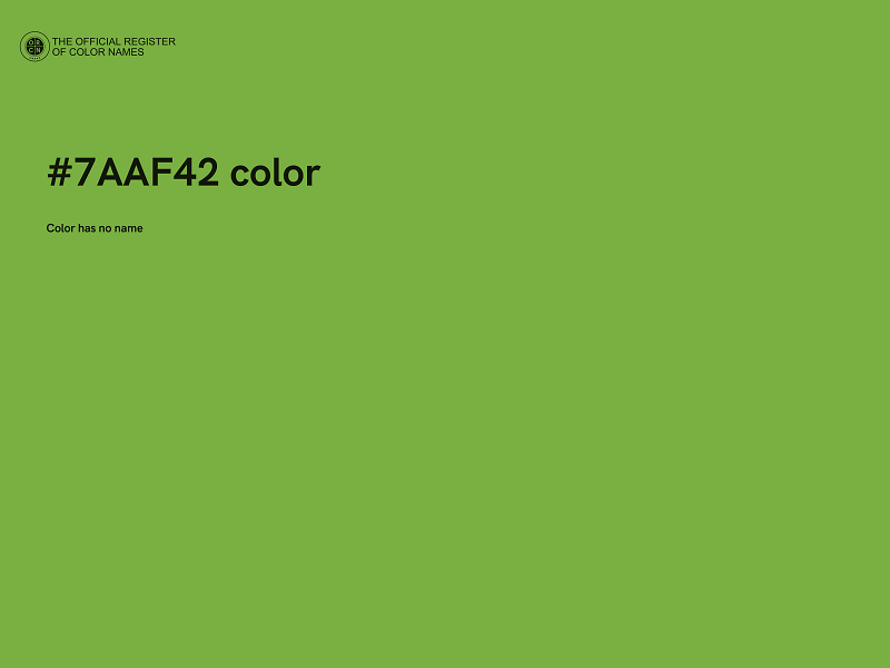 #7AAF42 color image