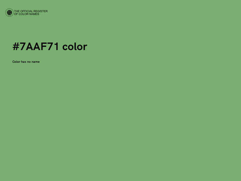 #7AAF71 color image