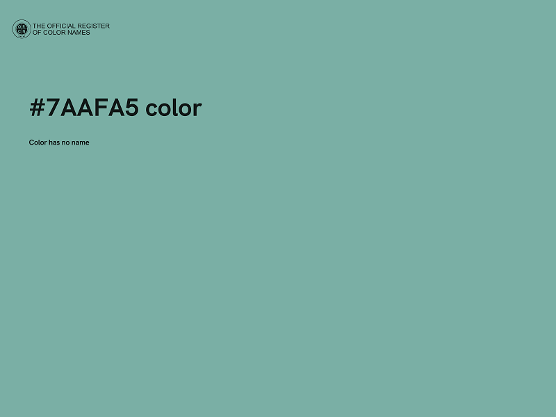 #7AAFA5 color image